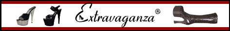 extravaganza Highheels - Extravagante Schuhmode bis Gr. 46 - Erotisch elegant bis jugendlich frech, aber auch erstaunlich bequem - dazu die passende Mode: Vom Ledermantel bis zu echten Nylons!